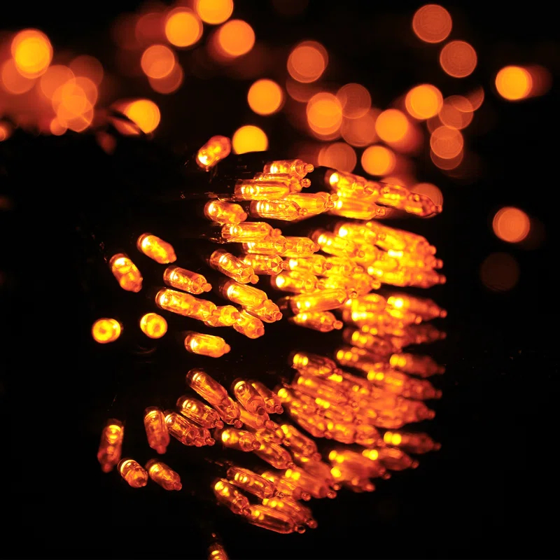 Bring Home Furniture 516" Halloween & Christmas Decorative 100-Bulb LED String Lights, Outdoor Waterproof, Reusable