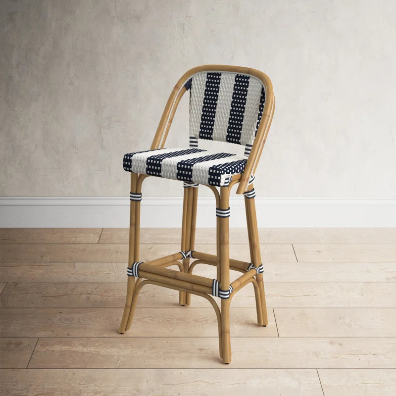 Birch Lane™ Euporie Woven Bar Stool