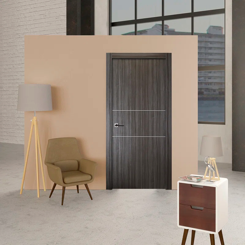 Belldinni Palladio 79.375'' Solid + Manufactured Wood Flush Slab Door