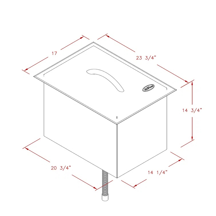 Cal Flame Stainless Steel Ice Bucket