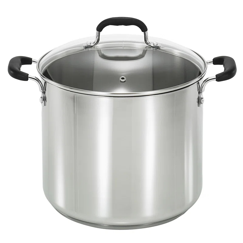T-fal Stainless Steel 12 qt. Stockpot with lid & Reviews | Wayfair