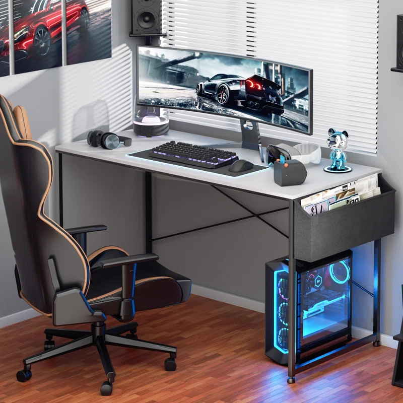 Modern Office Metal Frame Computer Desk
