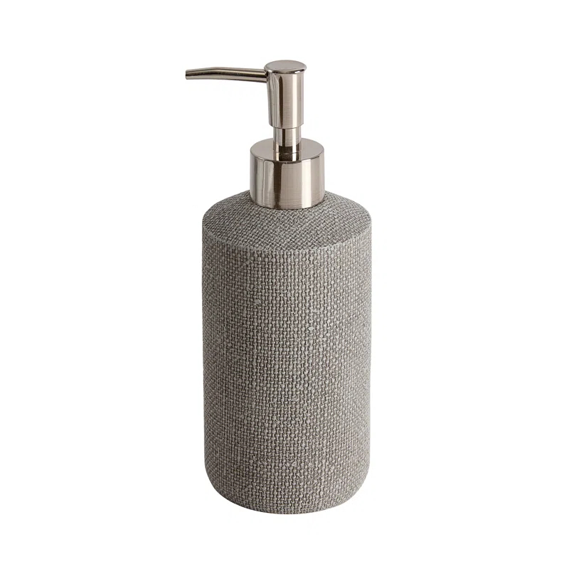 Tahari Astor 4-Piece Grey Textured Bathroom Accessory Set