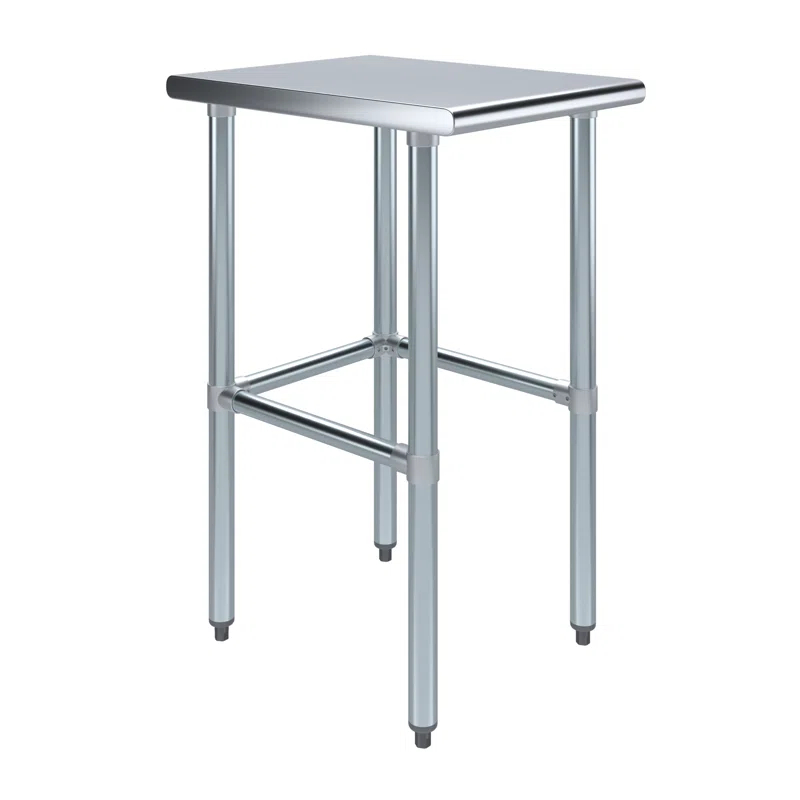 Amgood Stainless Steel Open Base Work Table