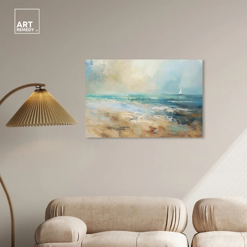 Art Remedy Beyond The Shore Beach Coastal Inspired Wall Art by Art Remedy