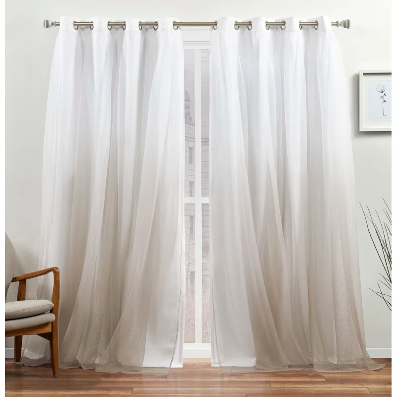 Amalgamated Textiles Cresendo Polyester Room Darkening Curtain Pair (Set of 2)