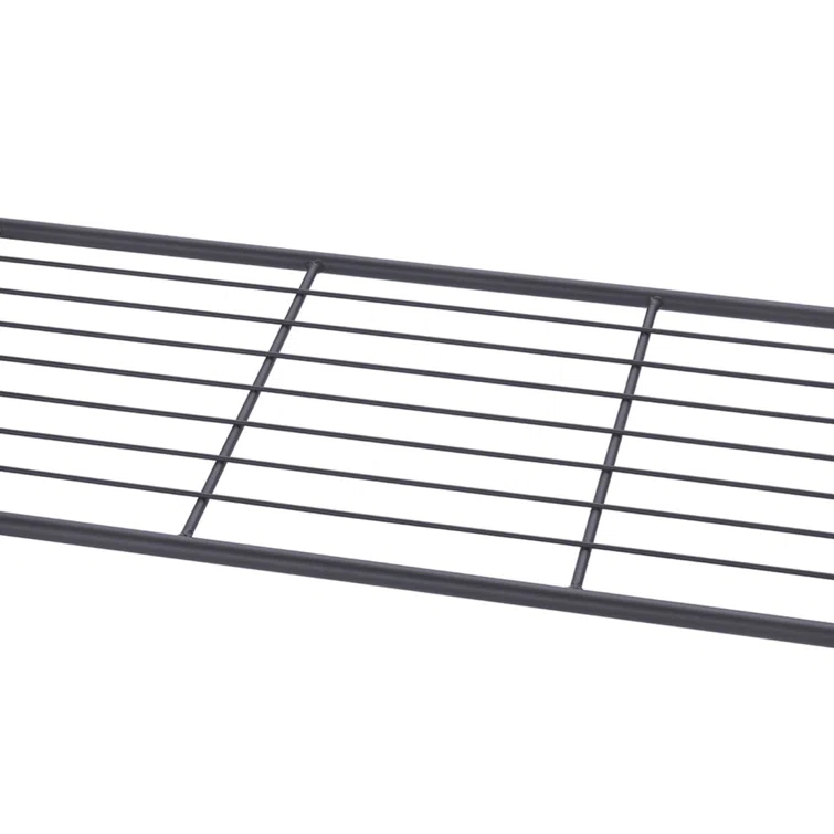 Trinity TRINITY Dark Gray 4-Tier Slat Shoe Rack w/ Console Top