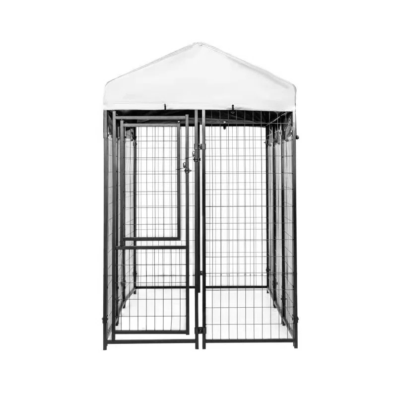 Kennels Direct Metal Kennel Kit with Cover