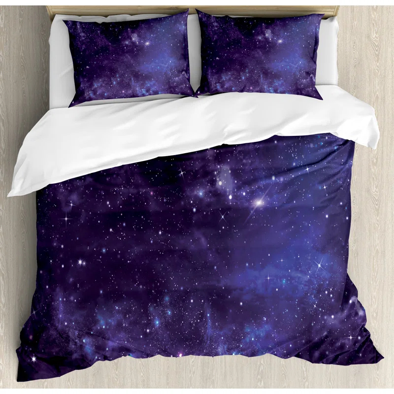 Ambesonne Galaxy Modern & Contemporary Duvet Cover Set