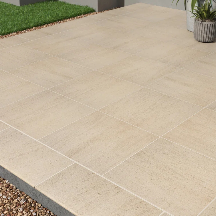 Ackland Westvale 24 in. x 24 in. x 0.79 in. Matte Porcelain Stone Look Paver (4 sq. ft./unit, 2 Pieces)