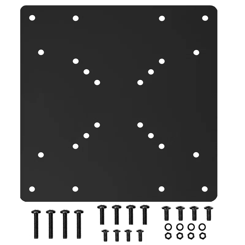 Black Fixed Wall Mount for Holds up to 66 lbs