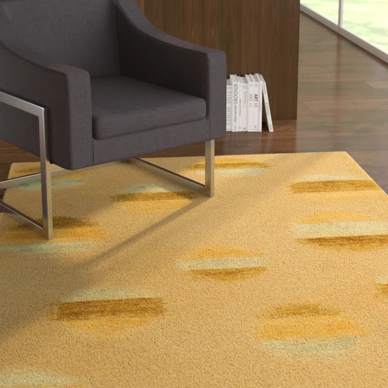 Safavieh Valerie Hand Knotted Wool Pile Geometric Rug in Beige