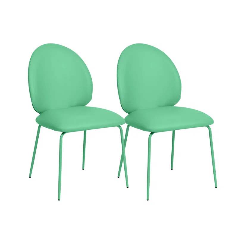 Ivy Bronx Eoghain 19.1'' H Faux Leather Upholstered Side Chair (Set of 2)