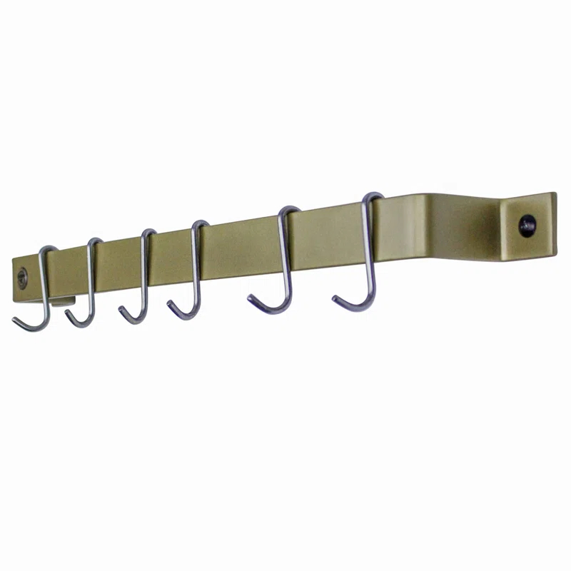 Enclume Handcrafted Easy Mount Wall Rack with 6 Hooks