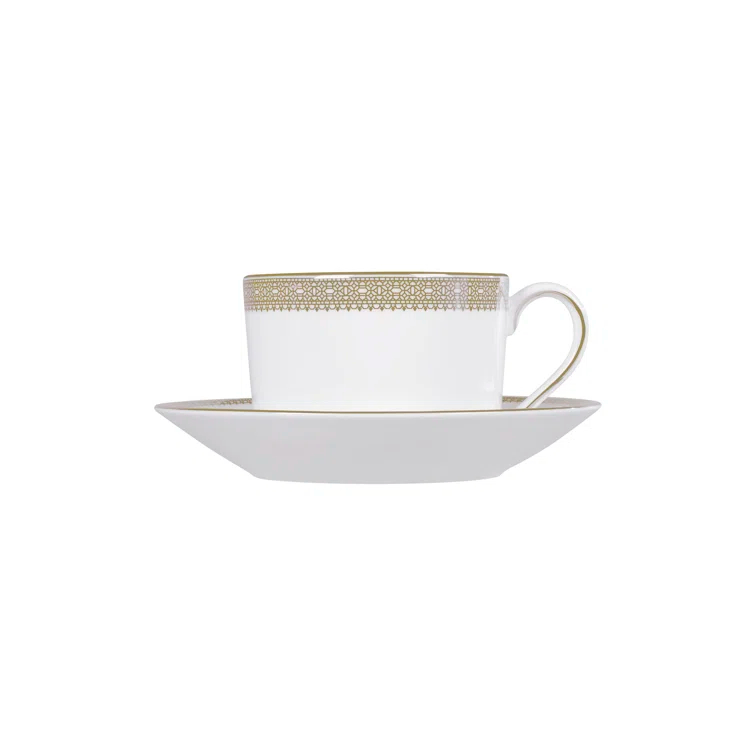 Vera Wang Vera Wang Lace Gold Teacup & Saucer