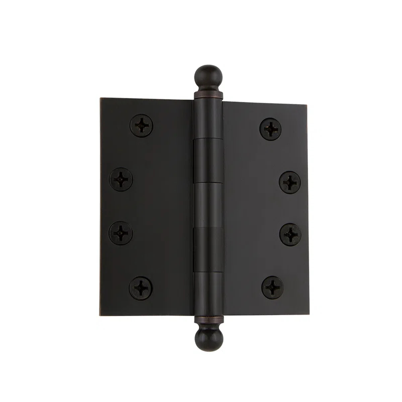 4" Ball Tip Heavy Duty Hinge with Square Corners
