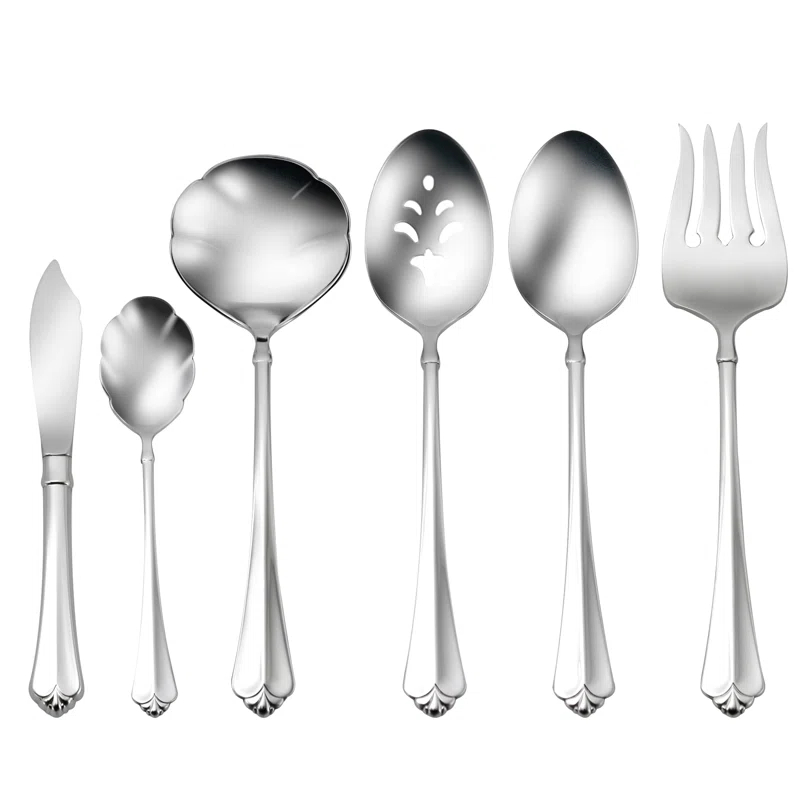 Oneida Oneida Juilliard 6 Piece Flatware Serving Set, 18/10 Stainless Steel