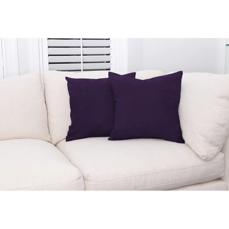 Deluxe Comfort Microsuede Throw Pillow (Set of 2)