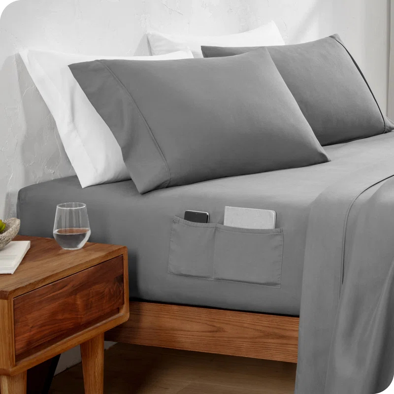 Bare Home Microfiber Dual Pocket Sheet Set