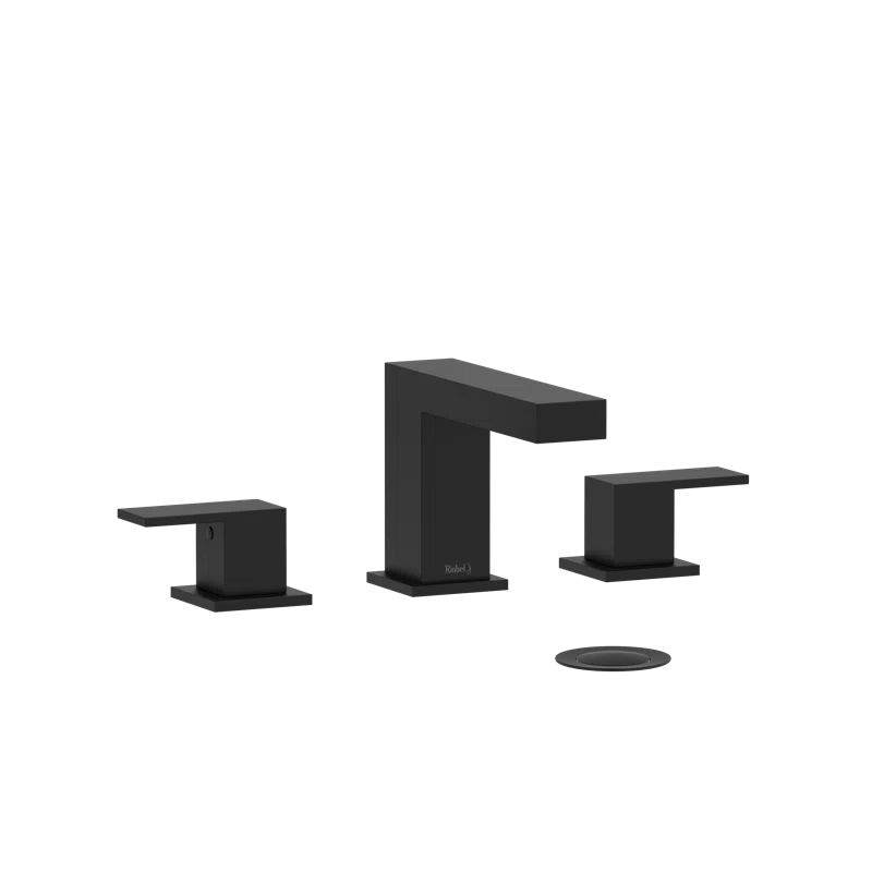 Riobel US08BK Kubik Widespread Lavatory Faucet