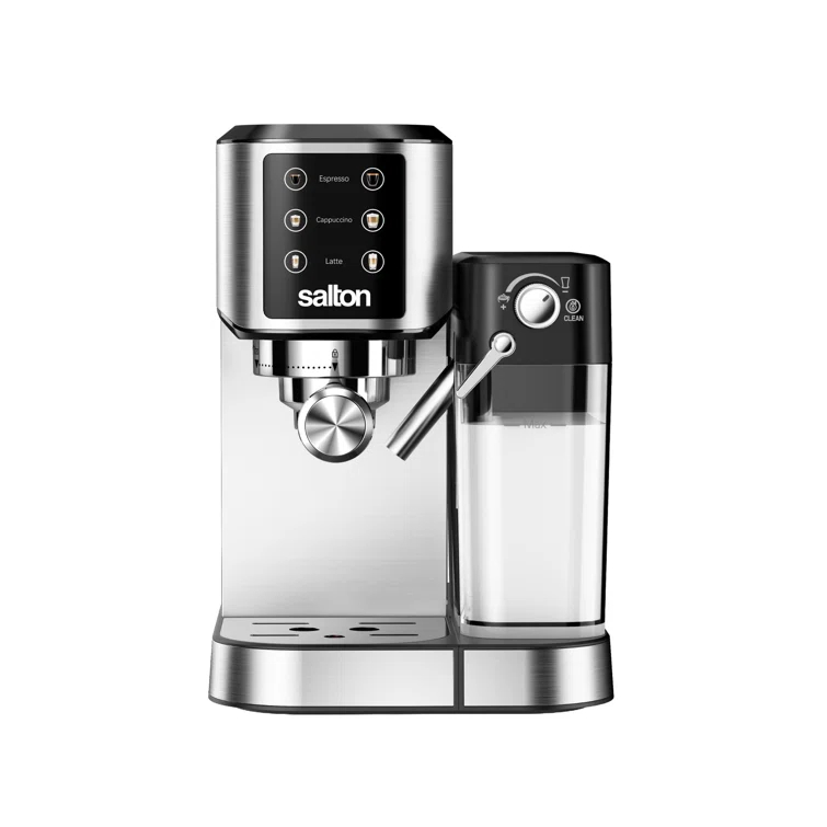 Salton Salton 3-in-1 Espresso, Cappuccino & Latte Machine with Milk Removable Container