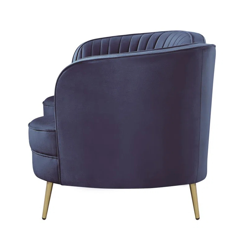 A&J Homes Studio Sophia 74'' Velvet Loveseat