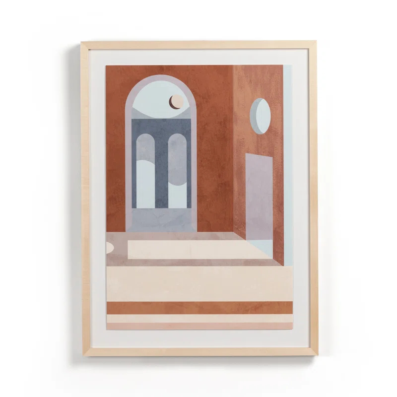 Four Hands Art Studio Coup Desprit " Surrealism Dreamscapes Hallway 1 " by Coup DEsprit Painting Print