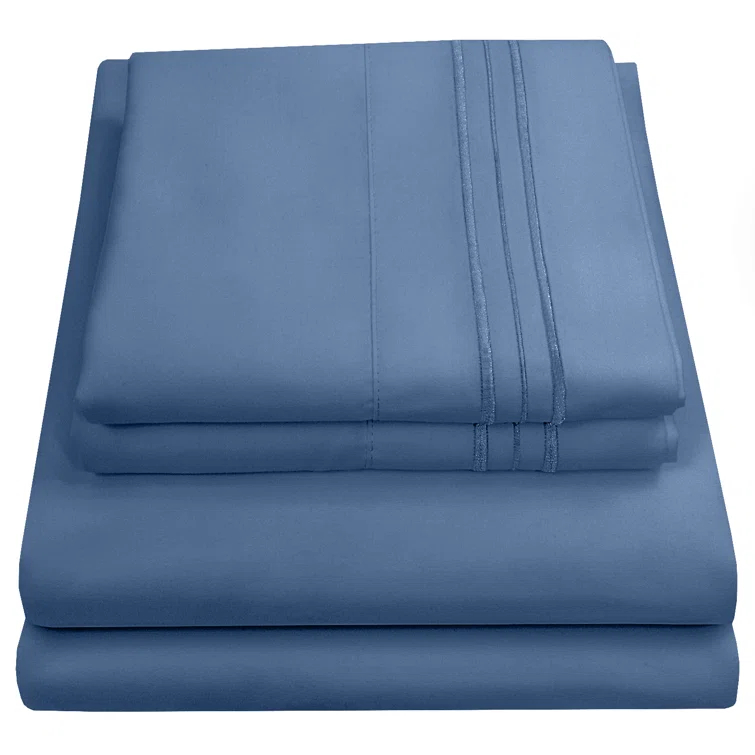 Sweet Home Collection Luxurious Classic Soft Solid 1800 Series Microfiber Sheet Set, Various Colors and Sizes