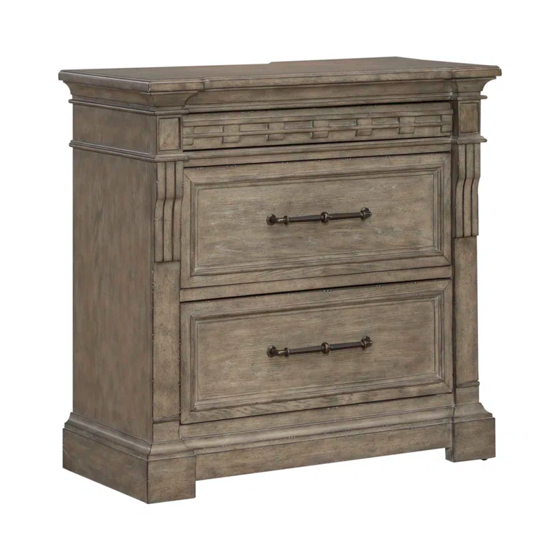 Liberty Furniture Town & Country Bedside Night Stand With Charging Station