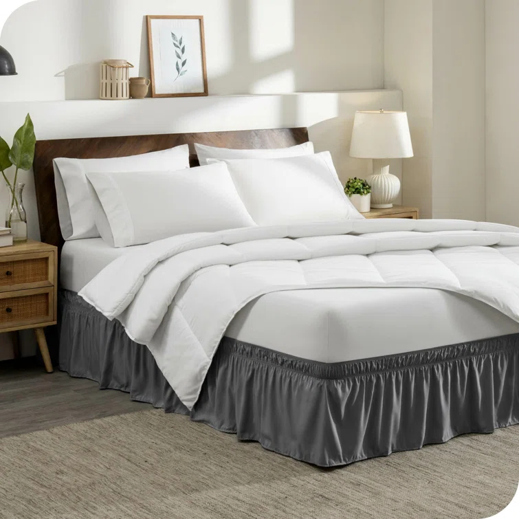 Bare Home Ruffled Wrap Around Bed Skirt