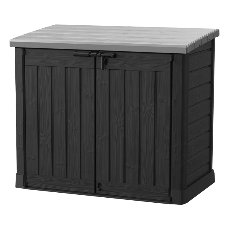 Keter Keter Store It Out Prime Durable Resin Outdoor Storage Shed With Floor and Double Doors for Garden Patio Furniture and Tools