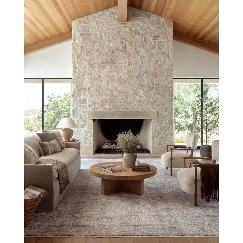 Amber Lewis x Loloi Alie Greys/ Beige/ Ivory Area Rug