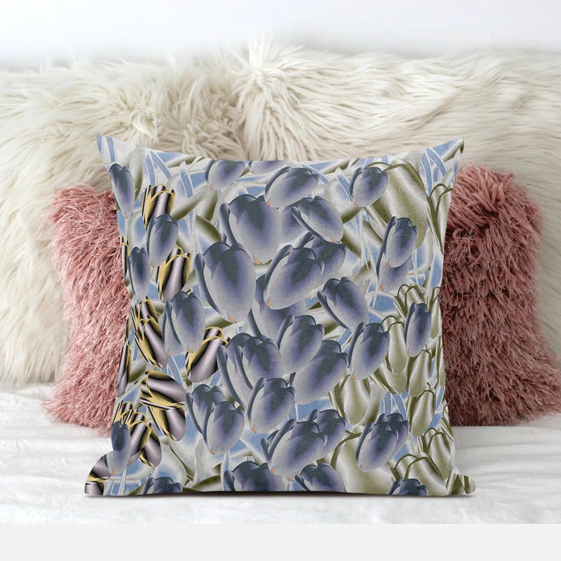 AmritaSen Floral Reversible Throw Pillow