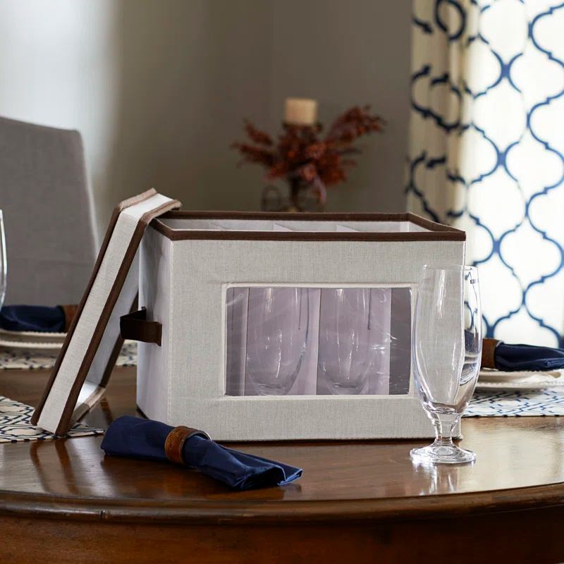 Rebrilliant Canvas Stemware Storage