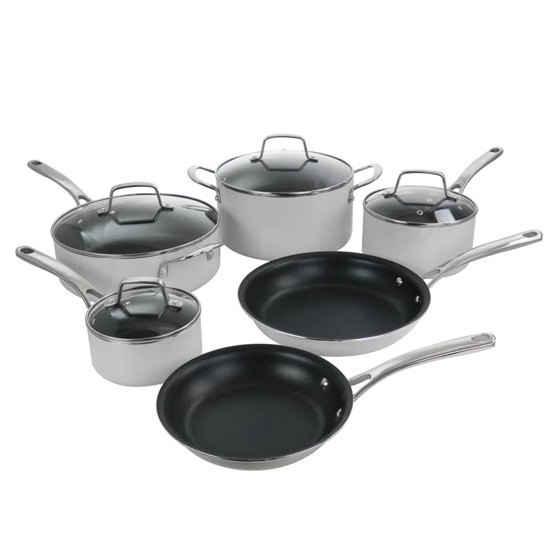 Martha Stewart Martha Stewart 10 - Piece  Aluminum Nonstick Cookware Set