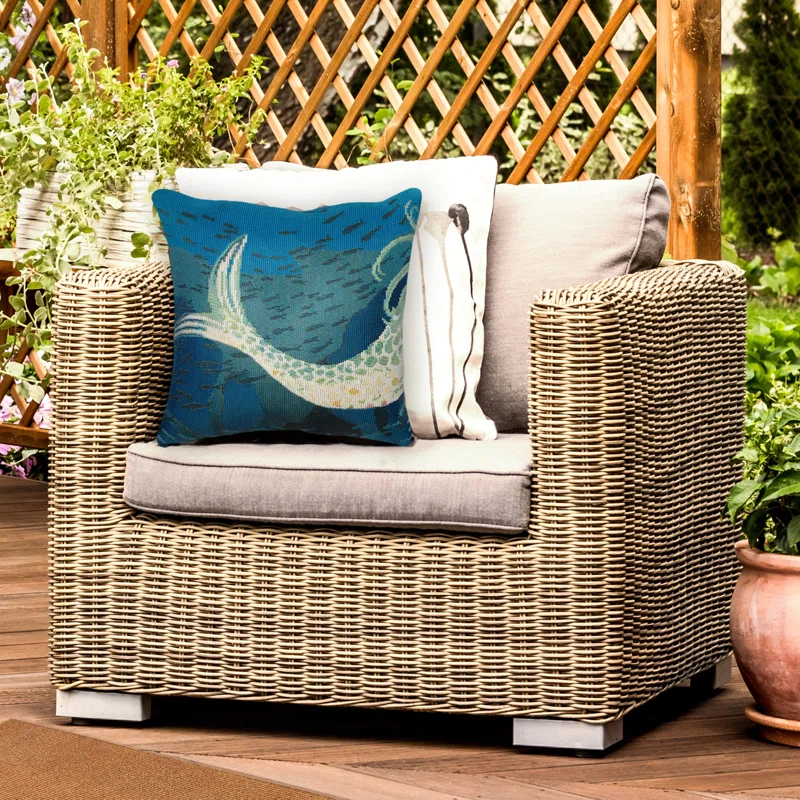 Liora Manne Marina No Decorative Addition Indoor/Outdoor Throw Pillow