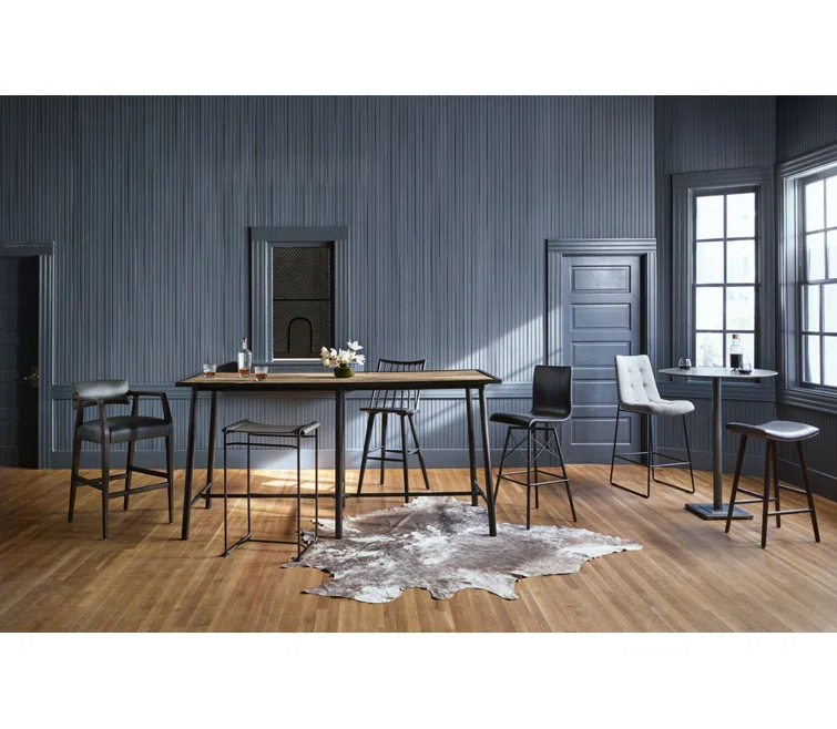 Handmade Rectangular Dark Brown Cowhide 5' x 7' Area Rug