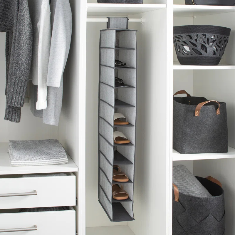 Simplify 10 Pair Hanging Shoe Organizer