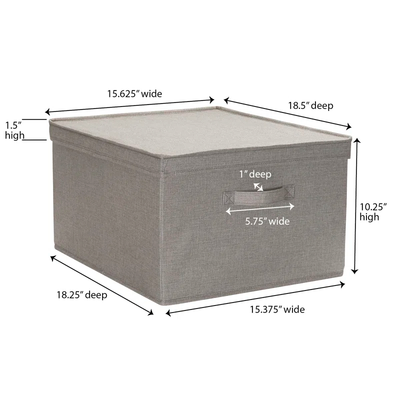Household Essentials Fabric Bin (Set of 2)