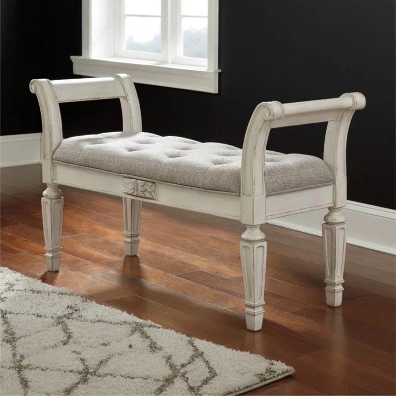 Kelly Clarkson Home Hayley Polyester Upholstered Bench