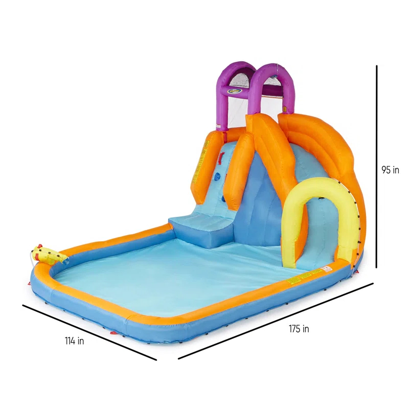 Magic Time International 15.3' x 25' Inflatable Water Slide