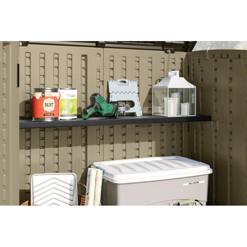 Suncast Suncast Horizontal Shed 50 in. W. x 10.25 in. D Shelf Kit in Black