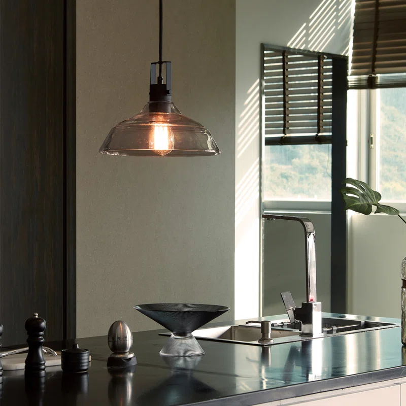 Globe Electric Company Sutton 1 - Light Matte Black Single Pendant