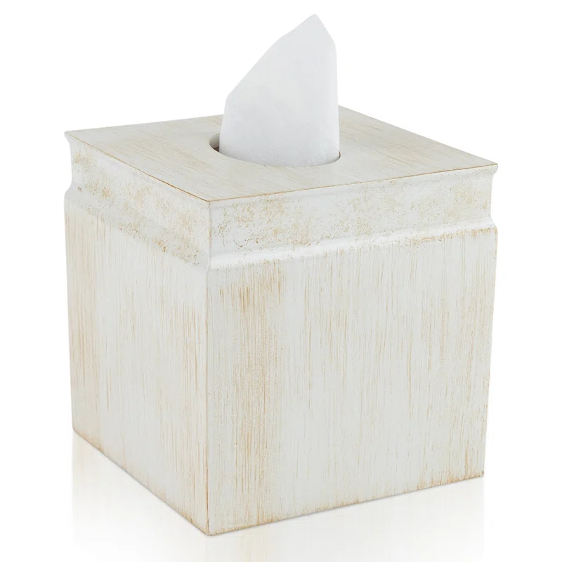 Creative Scents Rustic Luxe Square Tissue Box Cover