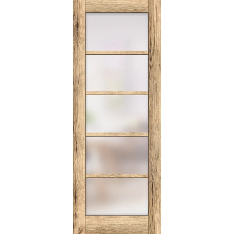 Quadro Solid + Manufactured Wood Paneled Slab Door