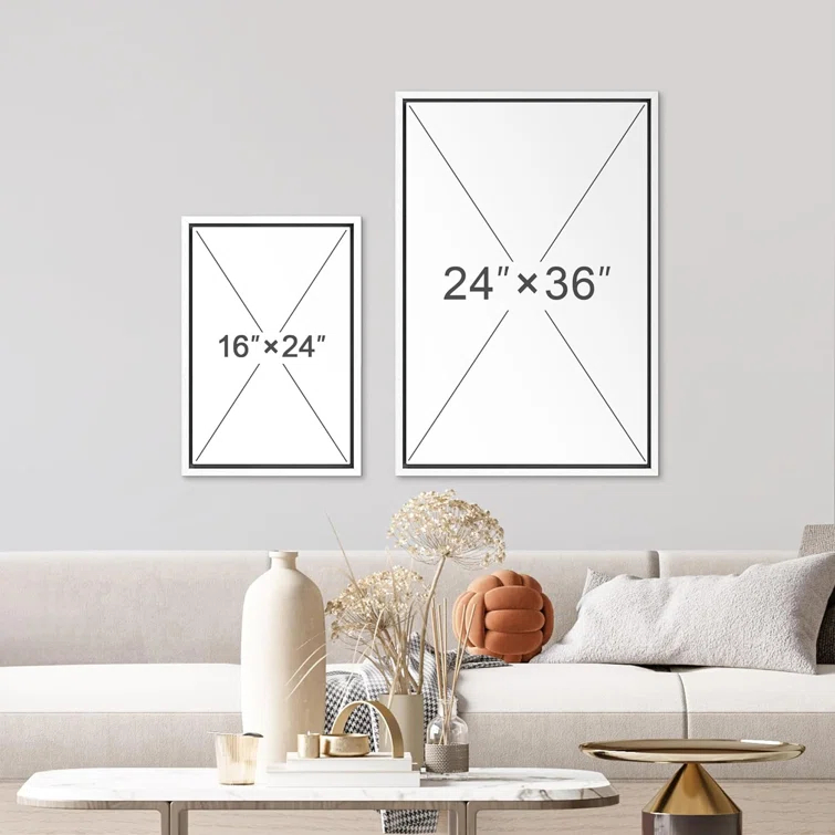 IDEA4WALL Crane Heron Bird " Pastel Beach Wave Ocean Crane Bird Nature Modern Zen Rustic "