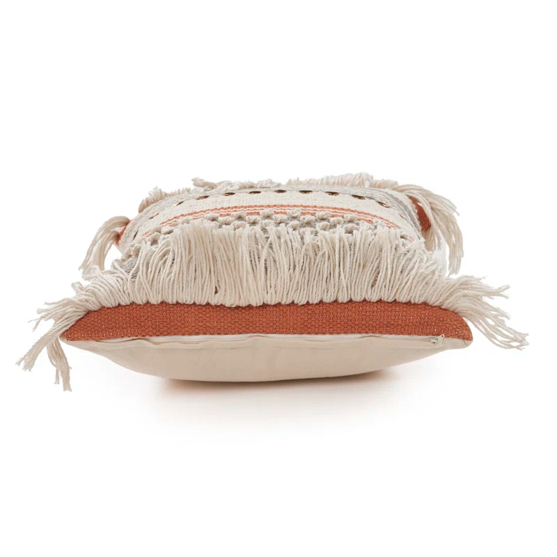 Rajani Home Analee Appliqued Cotton Throw Pillow