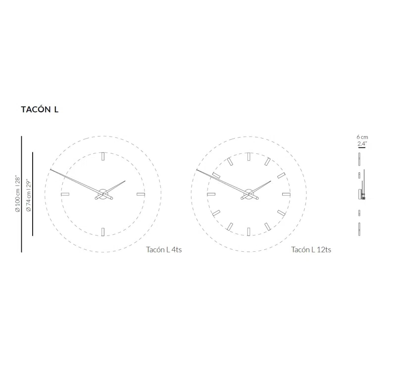 Tacon Metal Wall Clock