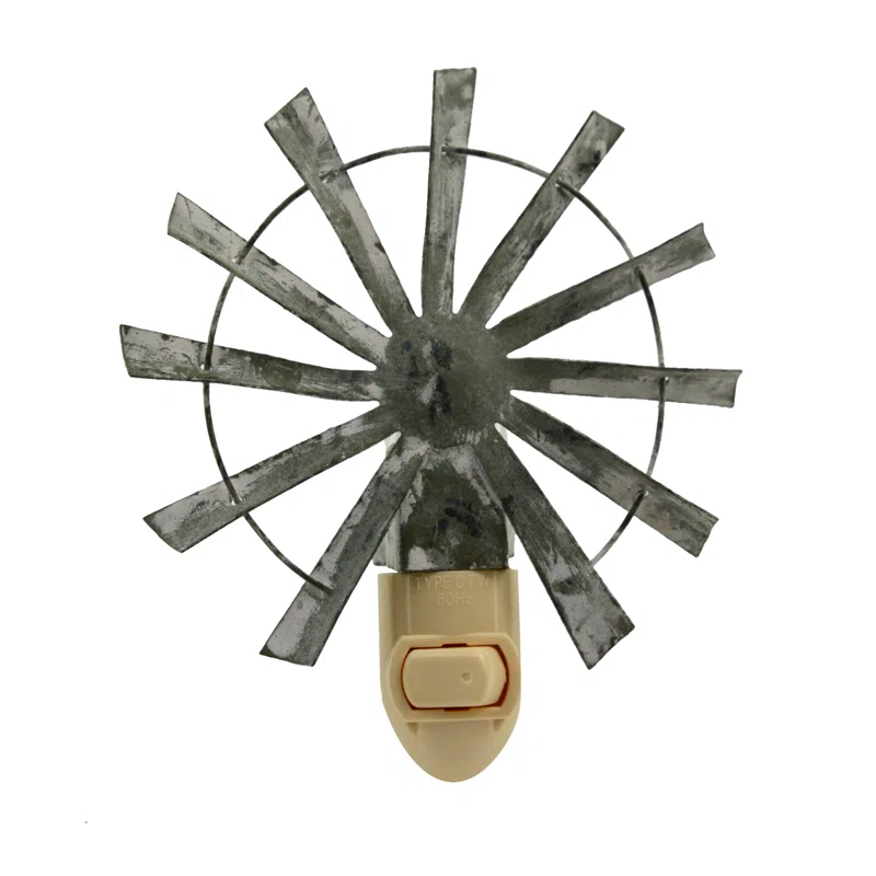 Treasure Gurus Windmill Plug-In Wall Lamp Safety Night Light