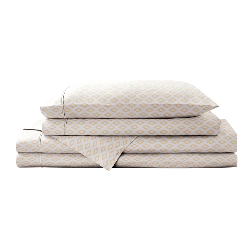 Brielle Percale Geometric Sheet Set